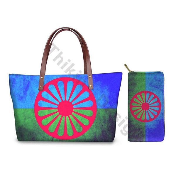 

женщины сумки на ремне romani люди flag печать женщины сумки кошелек set мода повседневная beachbag tote bag сак bandouliere femme