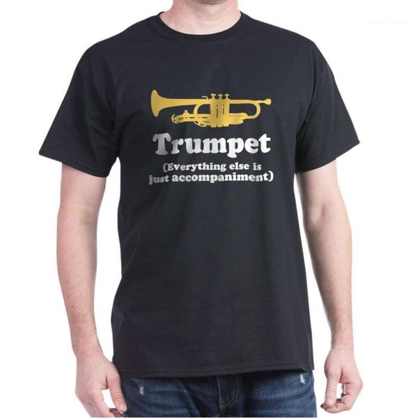 

men's t-shirts white t-shirt trumpet1, White;black