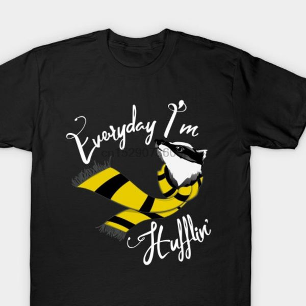 

100% cotton o neck custom printed tshirt men t shirt everyday im hufflin hufflepuff women t shirt sport hooded sweatshirt hoodie
