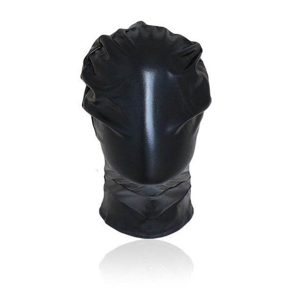 

yuelv style lkbfm fetish head 4 for hood erotic toys mask harness light slave leather game couples bondage patent mask qcmpe