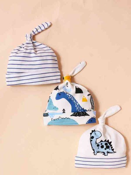 

3pcs baby cartoon graphic hat she01, Yellow
