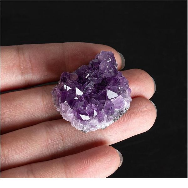 

1pc amethyst stones crystal decorative stones geode irregular natural amethyst cluster quartz home decor natural stone qylnpv, Black