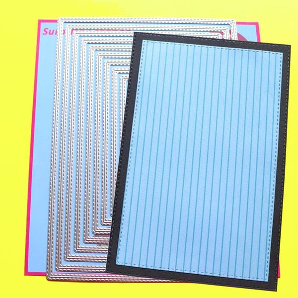 

large cutting dies a5 stitched rectangle scrapbook cardmaking paper craft diy stencil surprise creation dies 1019