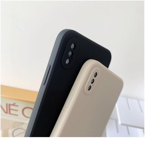 

luxury square sile phone case for iphone 11 pro max x xs xr 8 7 6 6s plus se2 soft can wmtfyf