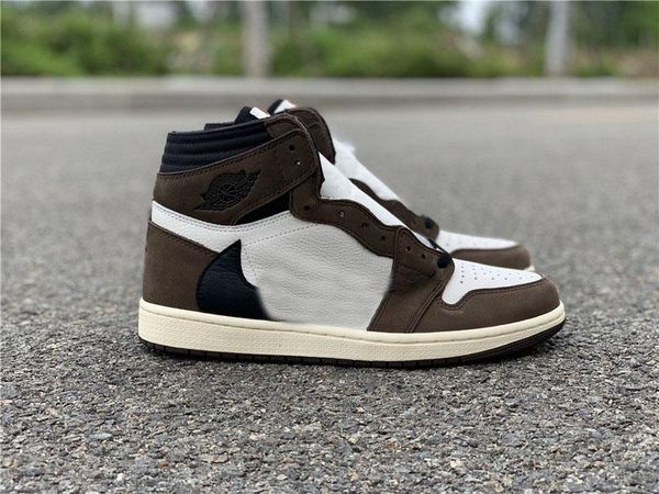 

new travis scott x 1s high og ts sp 1 mens low basketball shoes sail dark mocha university outdoor sneakers