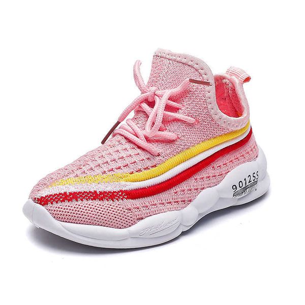 

kids baby sport running shoes breathable mesh casual for boys girls sneakers lightweight childrens trainers tenis infantil designer classic, Black
