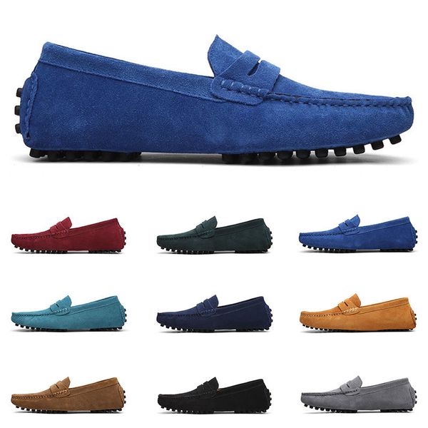 

2020 large size 38-49 new men's leather men's shoes overshoes british casual shoes espadrilles twenty-seven, Black