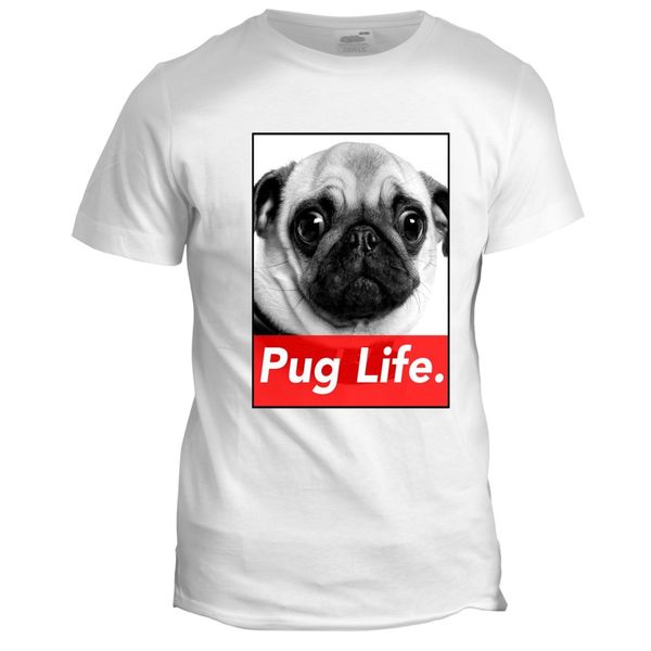 

new cotto summer pug life inspired tumblr fashion swag hipster dog puglife present short sleeve sport hooded sweatshirt hoodie t shirt