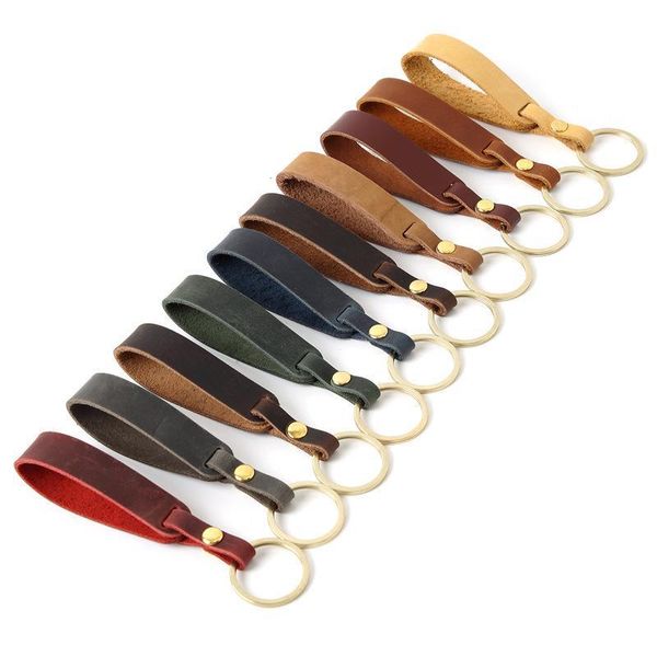 

fashion bright colors pu leather keychain simple pu wallet key chain waist hanging leather keychains car keyrings k jllmpg