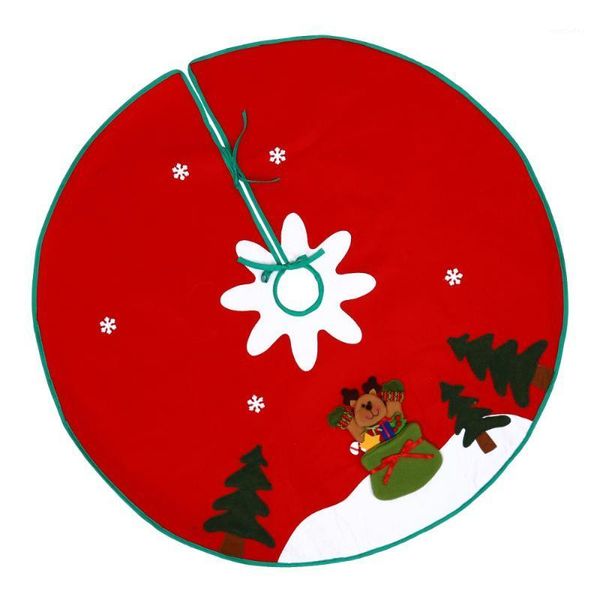 

christmas decorations 1pc tree skirt xmas apron ornament base cover1