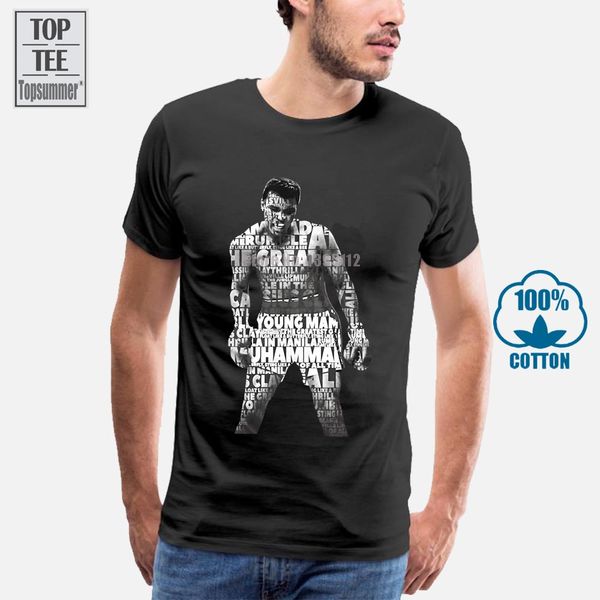 

sport official muhammad ali quotes hologram men's t shirt cassius clay