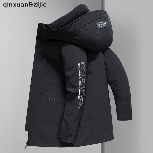 

Men's women's duck down long and cool coats, high-quality warm ets, winter, 2021, novelty, 90%, Black