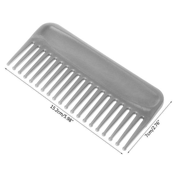 

1pcs heat-resistant large wide tooth comb plastic professional salon large combs for hair comb styl jllkah, Silver