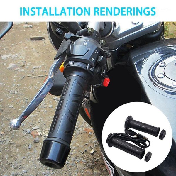 

2pcs 12v motorcycle electric heated handle multi-speed adjustable heating grips csv1