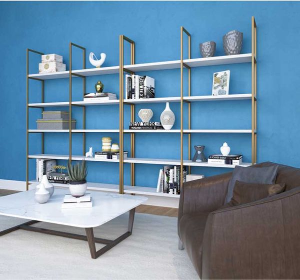 

hooks & rails iron floor display rack cosmetic shelf nordic office metal bookshelf net red simple flower