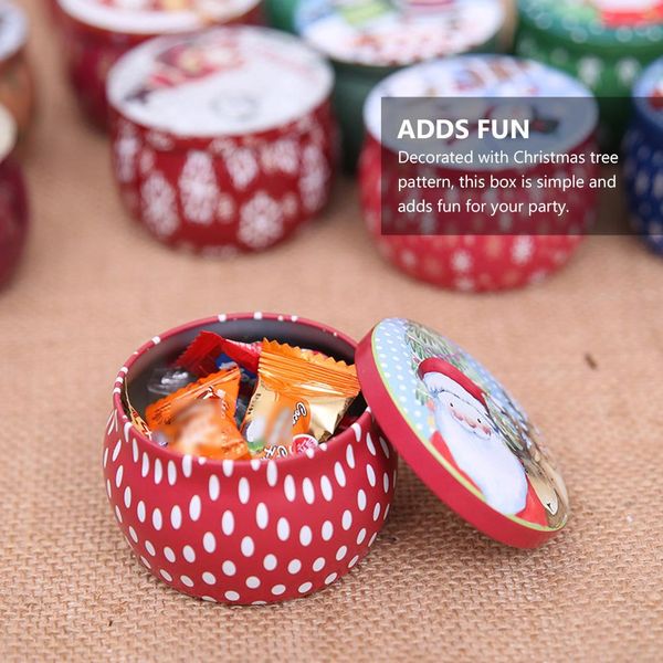 

2pcs рождественские tinplate подарочные коробки конфет удобный декоративное изысканный рождественская коробка конфет коробка подарка christm