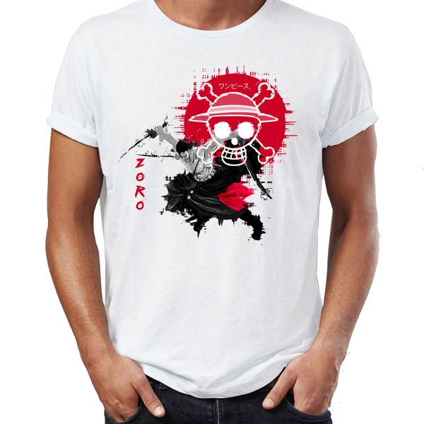 

men's t shirt pirate hunter zoro and chopper one piece anime badass tee sport hooded sweatshirt hoodie