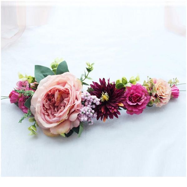 

women wedding flower crown wreath festival girls party floral crown garlands kids party dress flower headband hair acc qylmqd