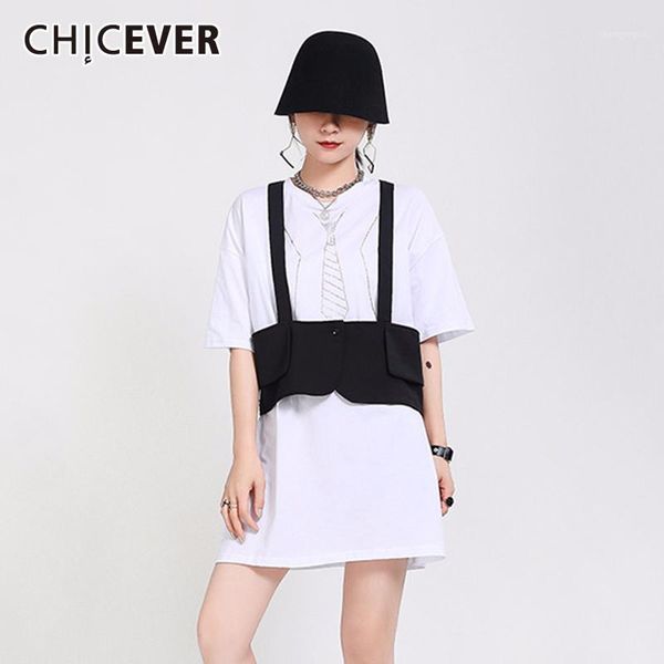 

chicever korean casual two piece set women o neck short sleeve diamonds t-shirt sleeveless vests female suits 2020 summer new1, Gray
