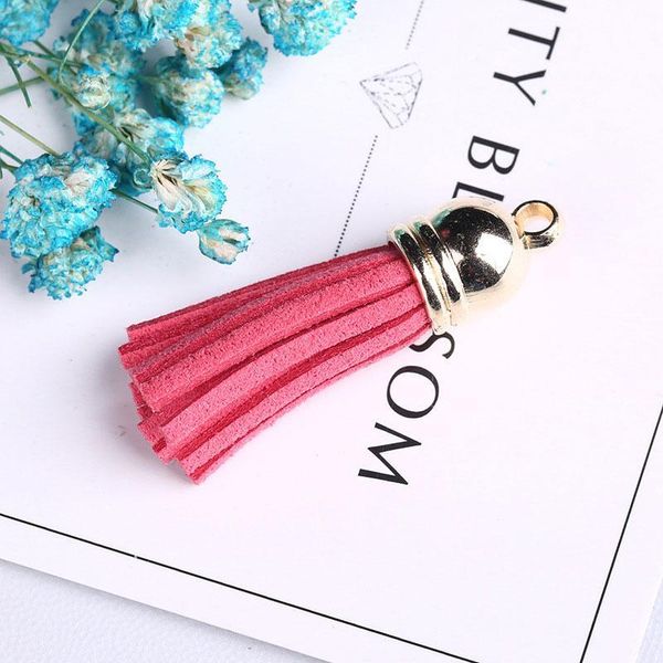 

20pcs mini 40mm leather tassels outer ring sewing tassel trim decorative key tassels for curtains home diy jewelry decoration h jllsew