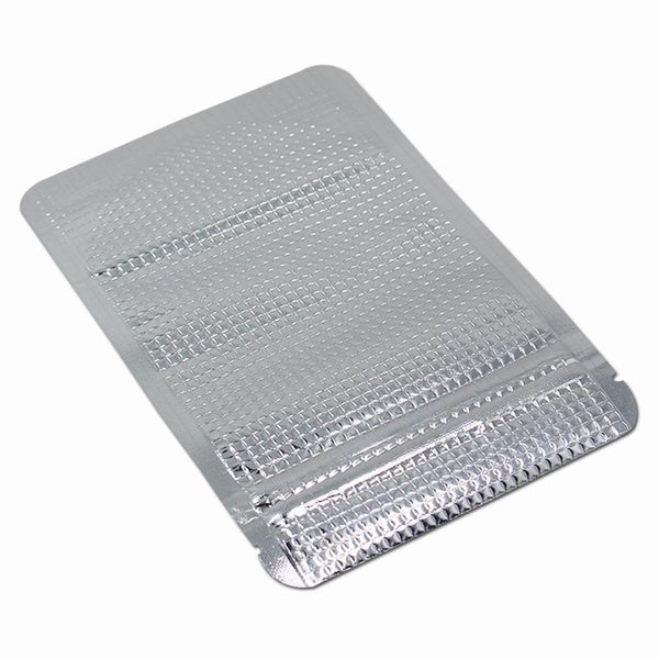 

12x17cm silver aluminum foil zip lock bag stand up with clear window doypack zipper pack pouch for grain food snack storage h bbyroi