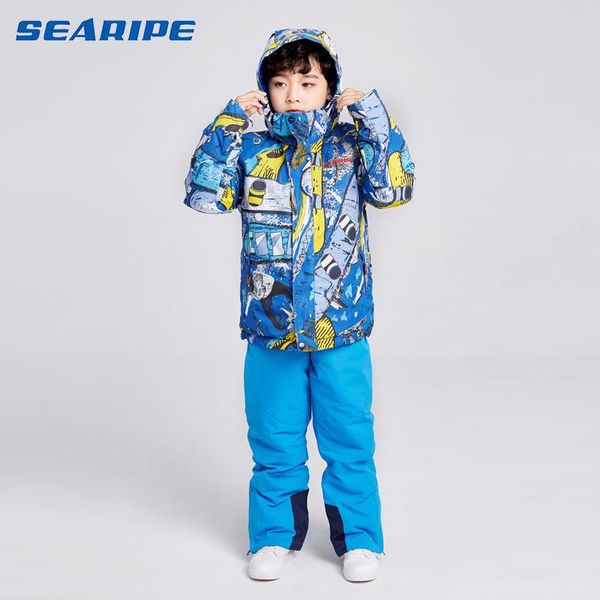 

skiing pants 2021 children's ski suit jumpsuit snowboard sets winter boys and girls jackets+pants warm waterproof snow jacket snowwear