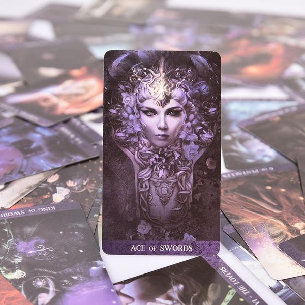 

78pcs таро de la nuit oracle cards настольные игры смешные настольные игры таро карточные игры английский для семей party корабль падения bb