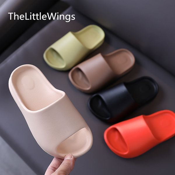 

children's shoes 2020 summer wear fashionable slippers antiskid boy cool drag leisure girl's home shoes -18 years old lj200826, Black;red