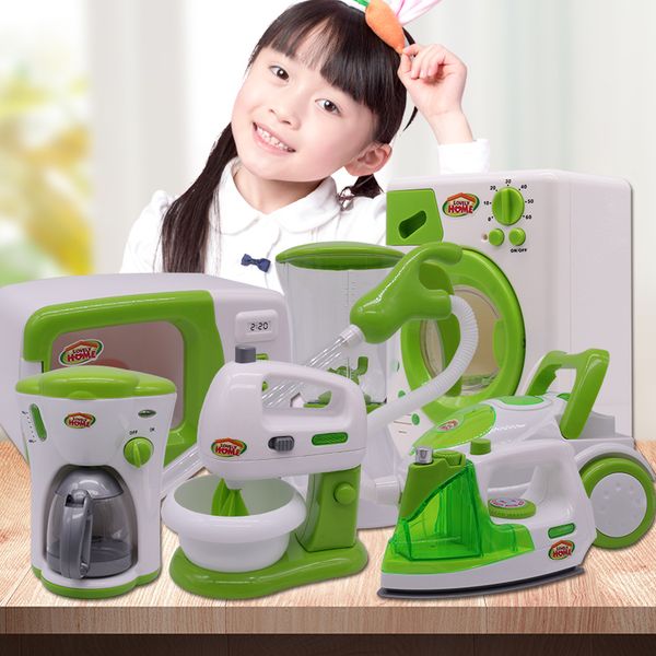 

simulation kitchen toys household appliances pretend play child pretend play kitchenware coffee machine blender vacuum cleaner lj201009