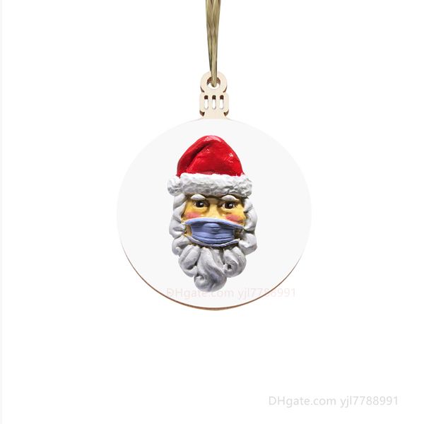 

new dhl quarantine christmas ornament 2021 face mask santa christmas tree ornaments