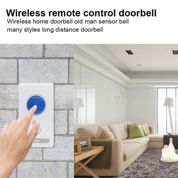 Campanello per telecomando wireless intelligente 32 brani sintonizzati Anello per porta alimentato a batteria Pratico accessorio per la sicurezza domestica Forniture1