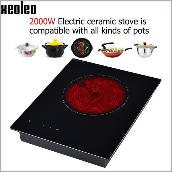 

induction cookers xeoleo built-in electric ceramic heaters household cooker 2000w with timing pot/steam&boil cooker1