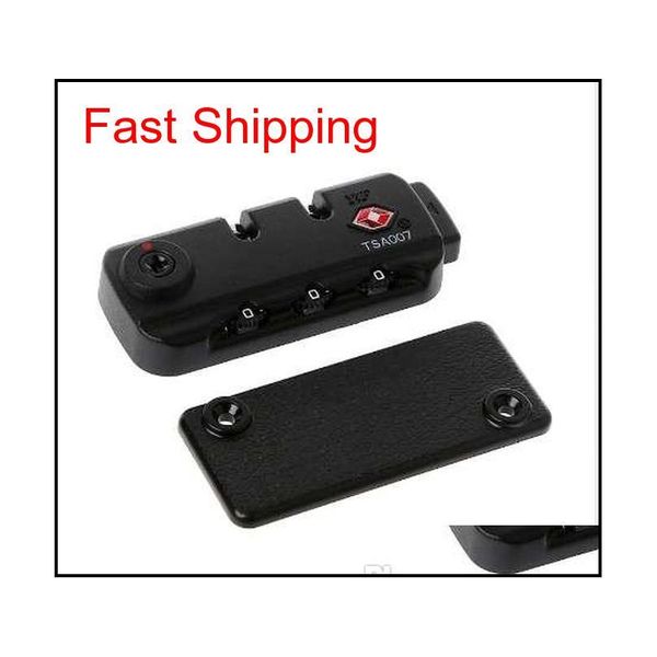 

ootdty tsa secure 3 digit combination padlock lock luggage suitcase qylivj bde_luck