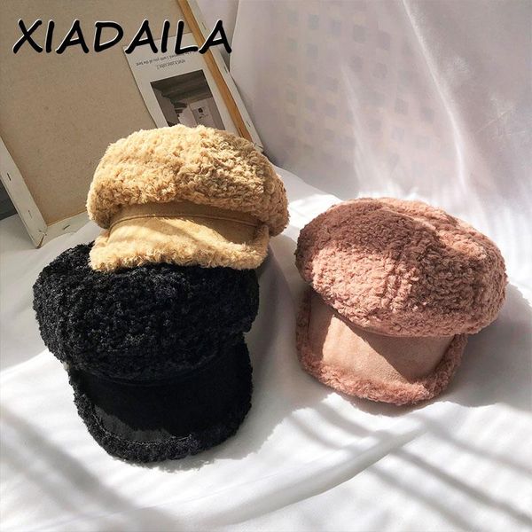 

stingy brim hats sboy caps arrive women gatsby cap octagonal baker peaked beret driving hat female lamb hair painter tour, Blue;gray