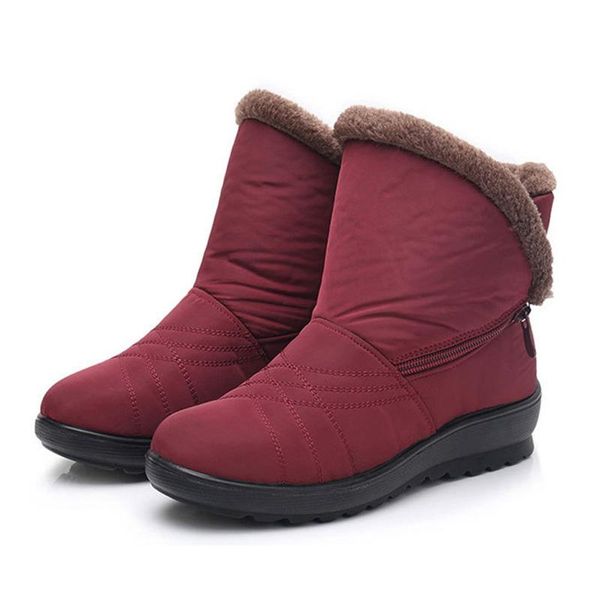 

winter boots women shoes winter snow boots shoes female wedges casual ankle sizes 35-41 botas mujer invierno, Black