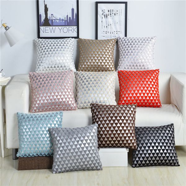 

geometric sofa decorative cushion cover pillowcase 45*45 plush throw pillow home decor pillowcover 40627
