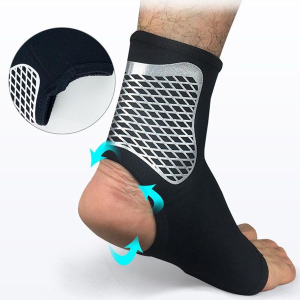 

ankle support compression strap tendons joints pain relief breathable warm winter sport protective gear, Blue;black