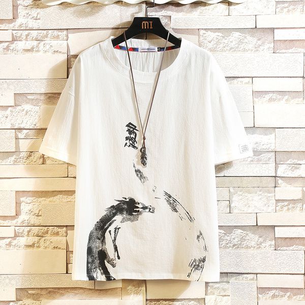 

2021 new men's short-sleeve t shirt will see black tshirt superior hip hop punk rock t-shirts fashion clothes size m-4xl 5xl the neck s, White;black