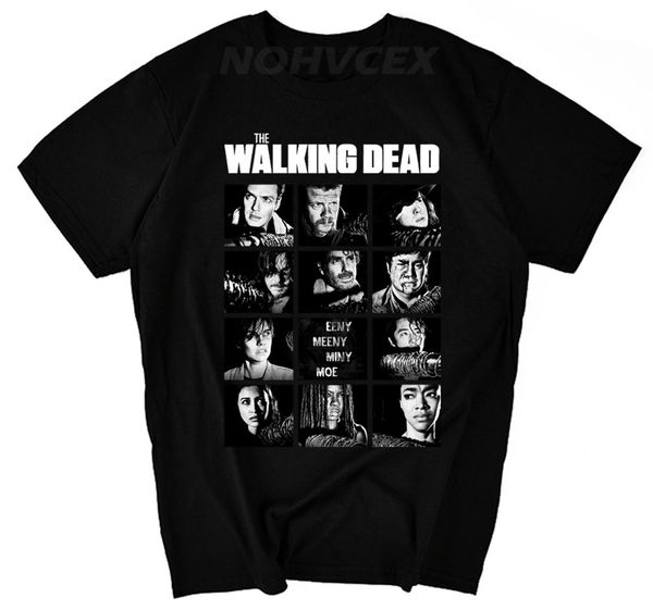 

summer the walking dead men t-shirts hip hop fashion loose t shirts men t-shirt 100% cotton t shirt sport hooded sweatshirt hoodie