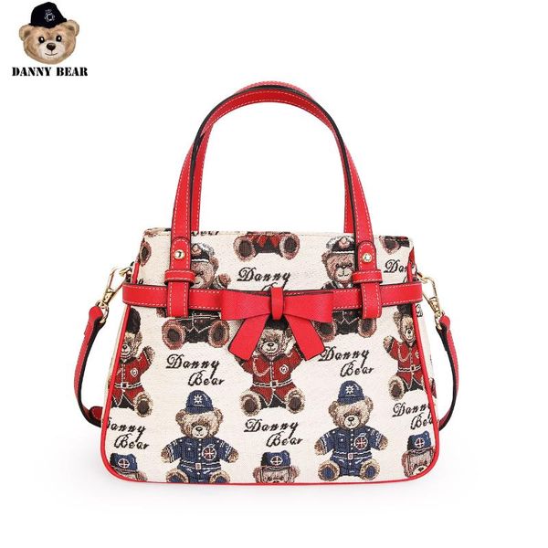 

дэнни медведь урожай медведь серии женщин симпатичные сумки на ремне crossbody сумка медведи печати сумки dbtb9915008