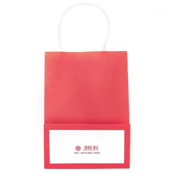 

christmas decorations 5 pieces gift bag in kraft paper pouch of storage for jewelry party wedding 15 * 8 18cm re1