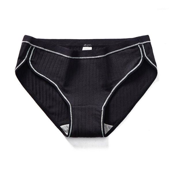 

women cotton screw thread panties japannese lady young girl kawaii seamless lingerie soft and breathable fabric briefs for women1, Black;pink