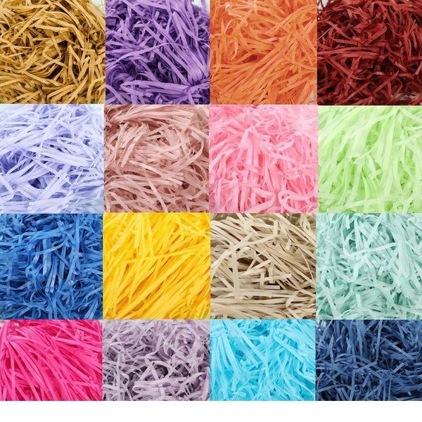 

10g per bag diy paper raffia shredded confetti christmas gift box filling material wedding marriage home decor decorati sqcbze