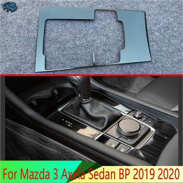 

other interior accessories for 3 axela sedan bp 2021 car stainless steel gear shift panel center console cover trim frame1