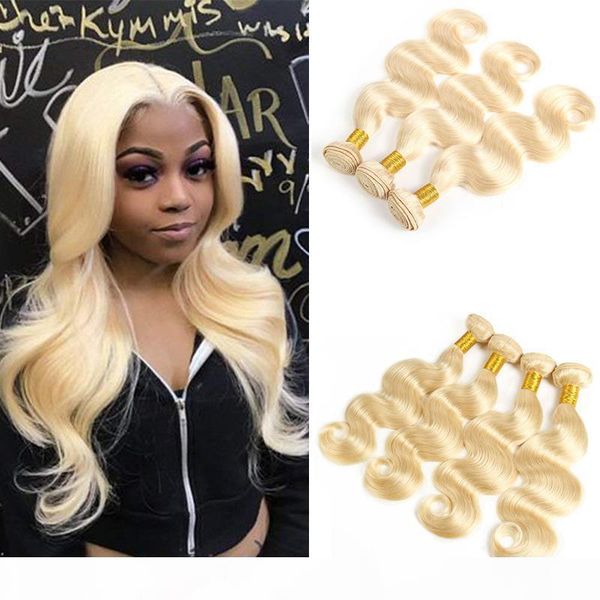 

malaysian virgin hair weave bundles color 613# honey blonde brazilian peruvian malaysian body wave human hair extensions deals, Black