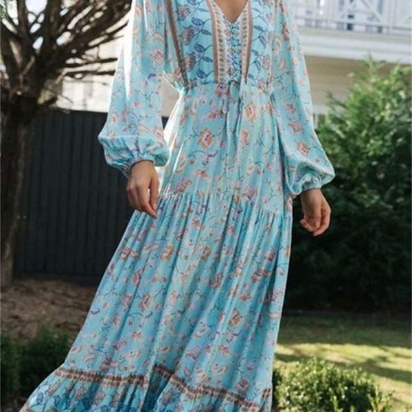 

print new v-neck positioning fall 2020 long sleeve lace up waist drs g7-0746, Black;gray