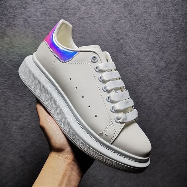 

2021 black white leather casual shoes lace up black blue velet sneakers mens womens extremely durable stability platform shoes