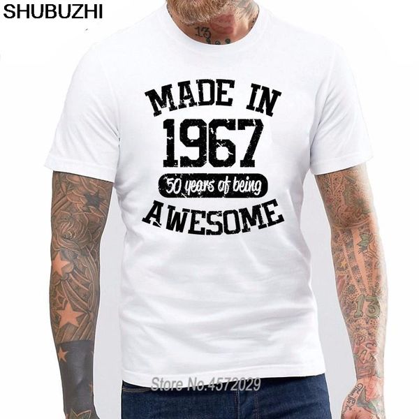 

new summer made in 1967 50 years of being awesome fashion men clothing printed cotton man hoodie designers t shirts sweatshirt