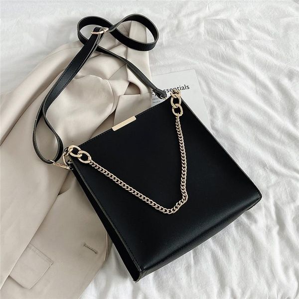 

chain women shoulder bags 2020 new brand design ladies handbags pu leather ladies hand bag female crossbody bags big bolsas