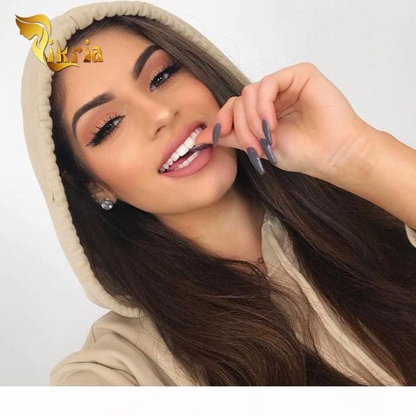 

full lace wig black women straight brazilian peruvian malaysian indian straight lace front human hair wigs pre plucked, Black;brown